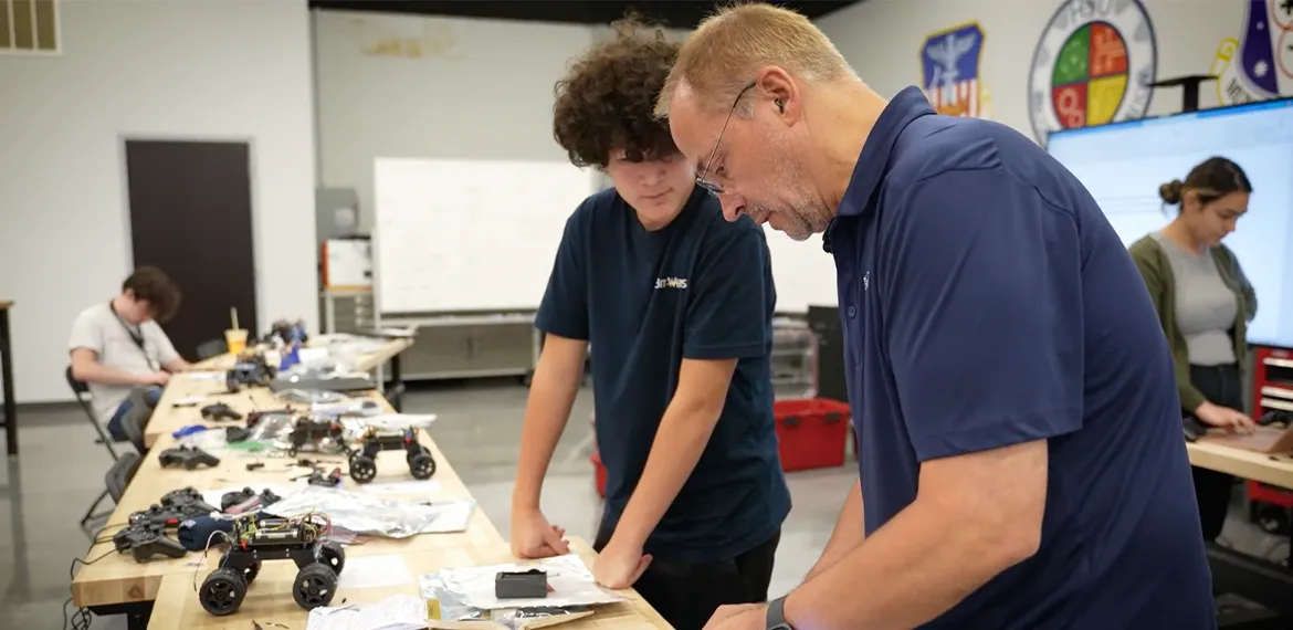 Bit-Wizards team working with young people